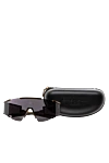 Balmain Black men's metal and plastic sunglasses for sun protection - logo. UV protection. plastic, metal. Country of manufacture: Italy. Care: specialized cleaning - photo 5