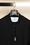 Sports suit for men made of cotton and polyamide black Brunello Cucinelli - Hood. 93% cotton, 7% polyamide. Closure: Drawstring, zipper. Four side pockets. Country of manufacture: Italy. Care: specialized cleaning - photo 8