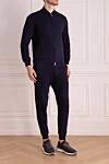 Brunello Cucinelli Sports suit for men made of cotton and polyamide blue - Hood. 93% cotton, 7% polyamide. Closure: Drawstring, zipper. Four side pockets. Country of manufacture: Italy. Care: specialized cleaning - photo 3