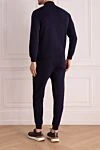 Sports suit for men made of cotton and polyamide blue Brunello Cucinelli - Hood. 93% cotton, 7% polyamide. Closure: Drawstring, zipper. Four side pockets. Country of manufacture: Italy. Care: specialized cleaning - photo 4