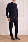 Brunello Cucinelli Sports suit for men made of cotton and polyamide blue - Hood. 93% cotton, 7% polyamide. Closure: Drawstring, zipper. Four side pockets. Country of manufacture: Italy. Care: specialized cleaning - photo 3