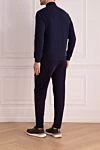 Sports suit for men made of cotton and polyamide blue Brunello Cucinelli - Hood. 93% cotton, 7% polyamide. Closure: Drawstring, zipper. Four side pockets. Country of manufacture: Italy. Care: specialized cleaning - photo 4