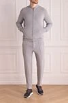 Sports suit for men made of cotton and polyamide gray Brunello Cucinelli - Hood. 93% cotton, 7% polyamide. Closure: Drawstring, zipper. Four side pockets. Country of manufacture: Italy. Care: specialized cleaning - photo 2