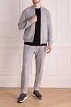 Sports suit for men made of cotton and polyamide gray Brunello Cucinelli - Hood. 93% cotton, 7% polyamide. Closure: Drawstring, zipper. Four side pockets. Country of manufacture: Italy. Care: specialized cleaning - photo 2