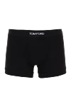 Tom Ford Men's boxers made of cotton and elastane black - brand logo. 95% cotton, 5% elastane. Country of manufacture: Italy. Care: specialized cleaning - photo 1