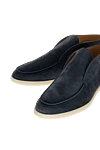 Loro Piana Loafers for men suede blue - contrast sole. 100% suede. Country of manufacture: Italy. Care: specialized cleaning - photo 5