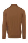 Polo with long sleeves made of wool for men brown Loro Piana - 100% wool. Closure: zipper. Country of manufacture: Italy. Care: specialized cleaning - photo 6