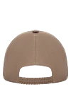 Beige cotton cap for men Cesare di Napoli - 100% cotton. Country of manufacture: Italy. Care: specialized cleaning - photo 4