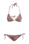 Dior Separate swimsuit made of polyamide and elastane pink for women - fantasy pattern. 74% polyamide, 26% elastane. laces. Country of manufacture: Italy. Care: specialized cleaning - photo 1