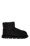 Prada Women's black nylon ugg boots - logo. 100% nylon. Country of manufacture: Italy. Care: specialized cleaning - photo 1