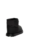 Women's black nylon ugg boots Prada - logo. 100% nylon. Country of manufacture: Italy. Care: specialized cleaning - photo 4