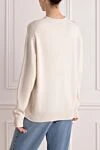 White cashmere jumper for women Prada - embroidered logo. 100% cashmere. Country of manufacture: Italy. Care: specialized cleaning - photo 4