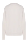 White cashmere jumper for women Prada - embroidered logo. 100% cashmere. Country of manufacture: Italy. Care: specialized cleaning - photo 6