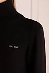 Miu Miu Black cashmere golf for women - logo. 100% cashmere. Country of manufacture: Italy. Care: specialized cleaning - photo 5