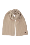 Loro Piana Beige cashmere scarf for men - Decor: logo. Composition: 100% cashmere. Country of manufacture: Italy. Care: specialized cleaning - photo 1