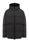 Stone Island Пуховик из полиамида серый мужской - логотип. капюшон. два боковых кармана. Утеплитель: 100% пух. молния. 100% полиамид. Страна производитель: Италия. Уход: специализированная чистка - фото 1