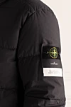 Пуховик из полиамида серый мужской Stone Island - логотип. капюшон. два боковых кармана. Утеплитель: 100% пух. молния. 100% полиамид. Страна производитель: Италия. Уход: специализированная чистка - фото 6