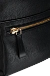 Tom Ford Backpack made of genuine leather, black - 100% genuine leather. Closure: zipper. front zip pocket. Country of manufacture: Italy. Care: specialized cleaning - photo 5