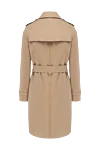 Burberry Beige cotton coat for women - buttons, belt. two pockets. 100% cotton. Country of manufacture: Italy. Care: specialized cleaning - photo 7