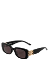 Balenciaga Black acetate sunglasses for women's sun protection - Decoration: logo on the bracket. 100% acetate. Country of manufacture: Italy. Care: specialized cleaning - photo 3