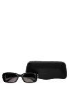 Balenciaga Black acetate sunglasses for women's sun protection - Decoration: logo on the bracket. 100% acetate. Country of manufacture: Italy. Care: specialized cleaning - photo 5