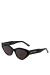 Balenciaga Black acetate sunglasses for women - Decoration: logo on the bracket. 100% acetate. Country of manufacture: Italy. Care: specialized cleaning - photo 3