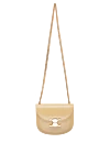 Celine Yellow leather bag for women - Decoration: gold-plated logo. Fastener: magnetic button. 100% genuine leather. Country of manufacture: Italy. Care: specialized cleaning - photo 5