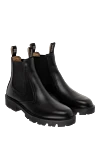 Celine Black leather boots for women - 100% genuine leather. Heel height: 3.5 centimeters. Fastener: elastic insert. Country of manufacture: Italy. Care: specialized cleaning - photo 3