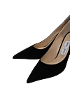 Jimmy Choo Black suede shoes for women - 100% suede. Heel height: 9 cm. Country of manufacture: Italy. Care: specialized cleaning - photo 5