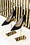 Jimmy Choo Туфлі з замші чорні жіночі - 100% замша. Висота підборів: 9 см. Країна виробник: Італія. Догляд: спеціалізоване чищення - фото 7