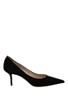 Jimmy Choo Black suede shoes for women - 100% suede. Heel height: 6.5 cm. Country of manufacture: Italy. Care: specialized cleaning - photo 1