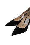 Jimmy Choo Black suede shoes for women - 100% suede. Heel height: 6.5 cm. Country of manufacture: Italy. Care: specialized cleaning - photo 5