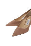 Jimmy Choo Beige suede shoes for women - 100% suede. Heel height: 6.5 cm. Country of manufacture: Italy. Care: specialized cleaning - photo 5