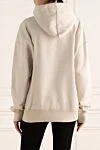 Hoodie made of cotton and polyester beige for women Isabel Marant - hood. Decoration: logo print, front pocket. 88% cotton, 12% polyester. Country of manufacture: Italy. Care: specialized cleaning - photo 4