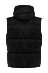 Gucci Жилет з поліаміду чорний чоловічий - капюшон. принт логотипу. дві кишені спереду. 100% поліамід. блискавка. Країна виробник: Італія. Догляд: спеціалізоване чищення - фото 7