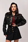 Gucci Спідниця з шовку та вовни чорна жіноча - позолочені гудзики. блискавка. 53% шовк, 47% вовна. Країна виробник: Італія. Догляд: спеціалізоване чищення - фото 9