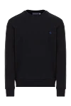 Jacob Cohen Sports sweatshirt made of cotton black for men - 100% cotton. Country of manufacture: Italy. Care: specialized cleaning - photo 1