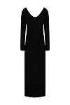 Brunello Cucinelli Black cashmere and silk dress for women - zipper. 84% cashmere, 16% silk. Country of manufacture: Italy. Care: specialized cleaning - photo 1