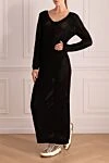Black cashmere and silk dress for women Brunello Cucinelli - zipper. 84% cashmere, 16% silk. Country of manufacture: Italy. Care: specialized cleaning - photo 2