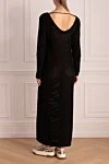 Black cashmere and silk dress for women Brunello Cucinelli - zipper. 84% cashmere, 16% silk. Country of manufacture: Italy. Care: specialized cleaning - photo 4
