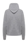 Hoodie gray women's Brunello Cucinelli - sewn hood. 60% wool, 30% cashmere, 10% silk. Country of manufacture: Italy. Care: specialized cleaning - photo 6