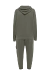 Brunello Cucinelli Green cotton walking suit for women - sewn hood. one breast pocket, three trouser pockets. 100% cotton. Country of manufacture: Italy. Care: specialized cleaning - photo 7