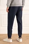 Blue cotton and polyamide pants for men Brunello Cucinelli - 93% cotton, 7% polyamide. Country of manufacture: Italy. Care: specialized cleaning - photo 4