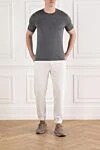 White cotton pants for men Brunello Cucinelli - 100% cotton. Country of manufacture: Italy. Care: specialized cleaning - photo 2