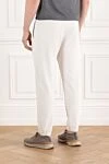 White cotton pants for men Brunello Cucinelli - 100% cotton. Country of manufacture: Italy. Care: specialized cleaning - photo 4