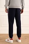 Blue cotton pants for men Brunello Cucinelli - 100% cotton. Country of manufacture: Italy. Care: specialized cleaning - photo 4