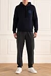 Брюки из хлопка серые мужские Brunello Cucinelli - 100% хлопок. Страна производитель: Италия. Уход: специализированная чистка - фото 2