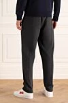 Брюки из хлопка серые мужские Brunello Cucinelli - 100% хлопок. Страна производитель: Италия. Уход: специализированная чистка - фото 4