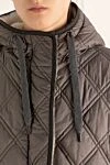 Brunello Cucinelli Parka made of polyester and fur gray for women - quilted surface. hood. polyester, natural fur. zipper. Country of manufacture: Italy. Care: specialized cleaning - photo 5