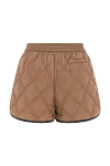 Brown nylon shorts for women Brunello Cucinelli - drawstring. three pockets. quilted texture. 100% nylon. Country of manufacture: Italy. Care: specialized cleaning - photo 6